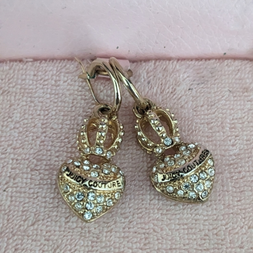 Juicy Couture Gold Heart Earrings